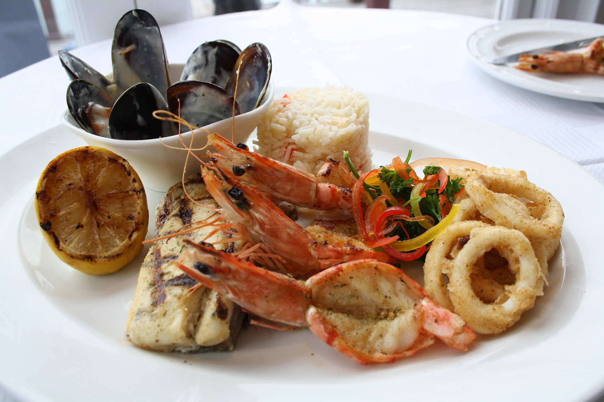 a platter of seafood