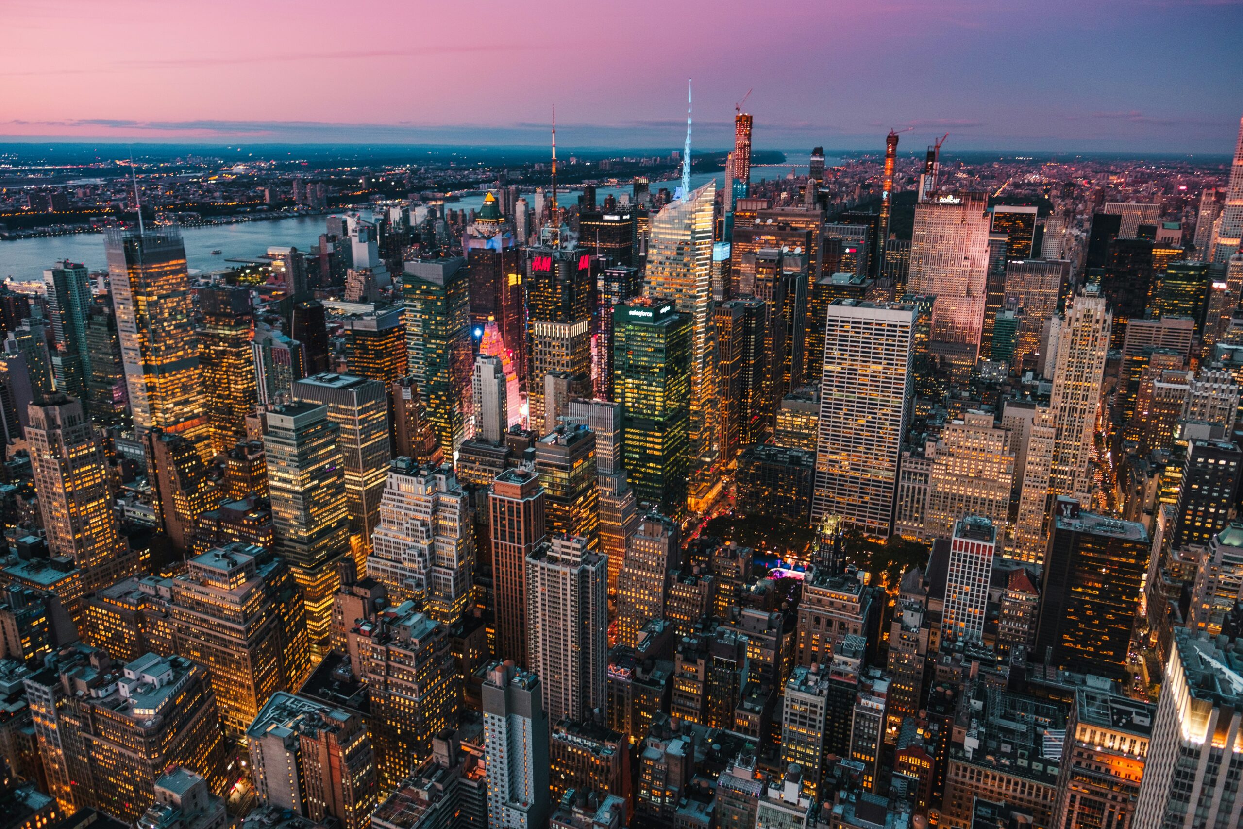 manhattan aerial view
