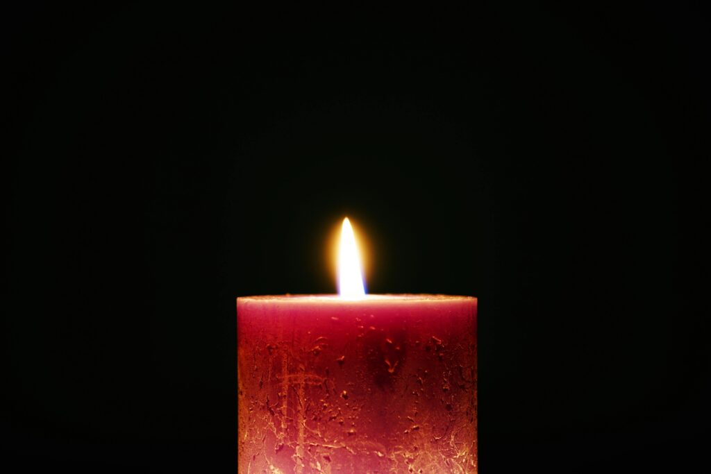 a red candle